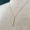 Brass Single Drop Necklace