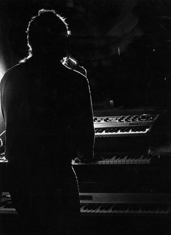 Performing at "The Office" in Nyack, NY (c. 1984).
