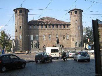 castle in Torino across the street from the TEATRO REGIO (one of our concert venues)
