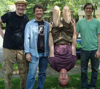 REAL INCOGNITO, proud practitioners of zero-gravity, not-jazz electric pop. Left to right: Steve, Mike, John, Zipcar, Greg. (photo: Willow Funkhouser)
