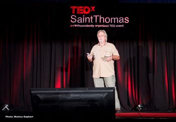 Paul's "The Only Good Shark" talk at TEDx St. Thomas was a crowd favourite, and is now becoming a documentary. Monica Gephart Photo
