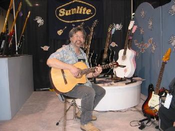 Playing @ the Sunlite booth @ NAMM

