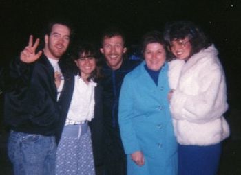 The Dalton Gang shortly before disbanding (around 1987). L-R: Terry Thompson (baritone & keyboard/bass player for the gang), Rhonda Thompson (great support), Tom Dalton (lead singer), a sweet lady who
