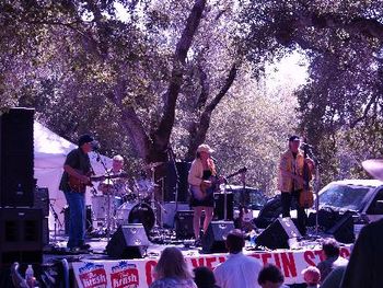 John, Rick, Allegra & Sam at Gravenstein Apple Fair (photo by Robert Cantua)
