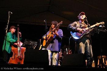 Sam, Nina Gerber & Garnet Rogers at 2005 Kate Wolf Music Festival  Photo by Nicholas Wilson, http://www.nwilsonphoto.com/
