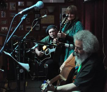 Sam, Allegra & David Aguilar at Murphy's Pub Pete Seeger Wake
