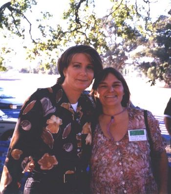 Allegra and Kathy Mattea at Napa Valley Music Festival
