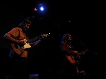 Sam & Allegra at Mystic Theater (photo by Laura Muckenhoupt)
