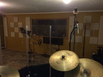 inside drum booth
