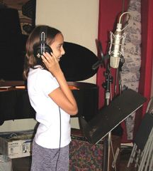 Young vocalist recording at CMR...
