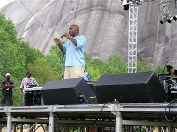 Singing at the Stone Mountain Gospel Celebration
