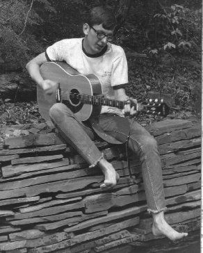May 1968 - I still own the Epiphone Texan - Photo by my sister Janet
