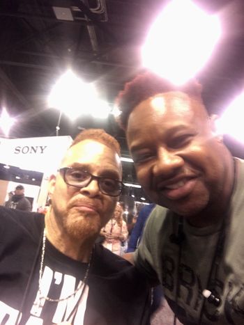 Hanging w/ Actor/Comedian Sinbad at the NAMM show 2019!
