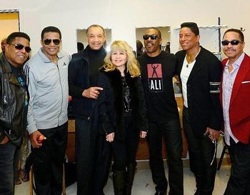 The Jackdons w/ Eddie Murph & Pia Zadora after opening night at Planet Hollywood residency 02/20/2014!
