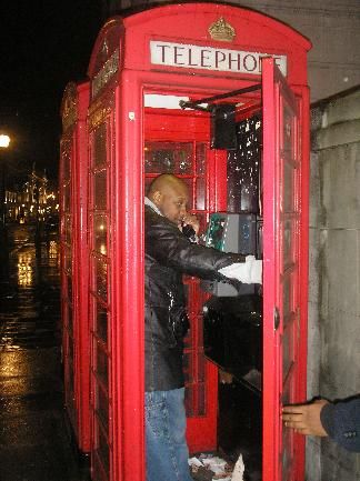 On the Phone in London!
