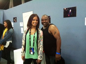 Hanging with the beautiful Rocsi Diaz after my show with The Jacksons in Morrocco!!
