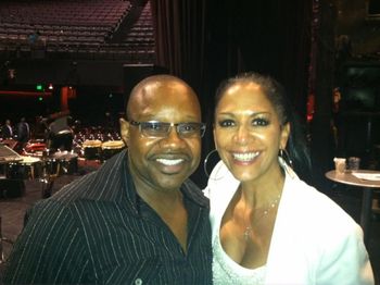 Hanging with Shelia e. after my show with Lalah Hathaway
