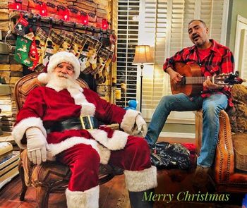Croonin it up with Santa!
