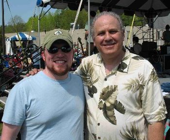 With banjoist Pete Wernick of Hot Rize and Flexigrass
