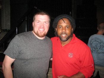 With bassist Victor Wooten of Bela Fleck and the Flecktones and Victor Wooten Band
