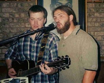 Performing with friend Adam Hill at The Lockerroom in Muncie, Indiana
