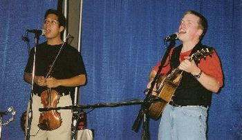 Performing with B.J. at dad's surprise birthday party
