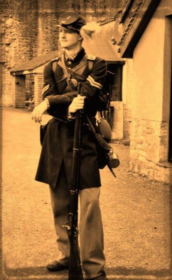 Corporal James Ellis, Company I, 42nd PA Volunteers located in Southern England
