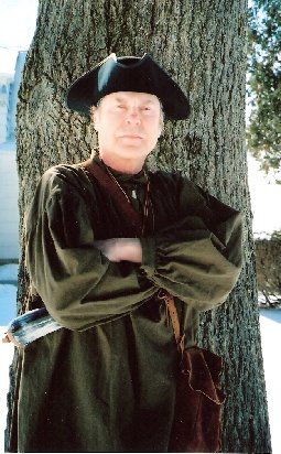 Bill is dressed as a 1750's woodsman to promote the new French & Indian War novel, AMBUSH IN THE ALLEGHENIES, he co-wrote with David Rimer.  Order your copy online from Infinity Publishing at www.buyb
