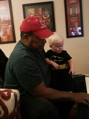 Looks like little Max pays more attention to Al's playing than Cory ever did!  :)

