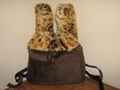 FFP #401 Dark Brown Velveteen/Animal Print Faux Fur