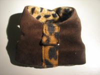 H #111 Brown Bonded Suede/Leopard Strap & Lining