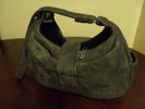 Sling/Purse - Grey Bonded Suede Exterior/Black  Fleece Lining