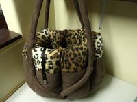 ZUZUTB #108 Brown Bonded Suede/Leopard Fleece 