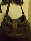 Sling/Purse - Dark Brown Bonded Faux Suede/Fleece Lining