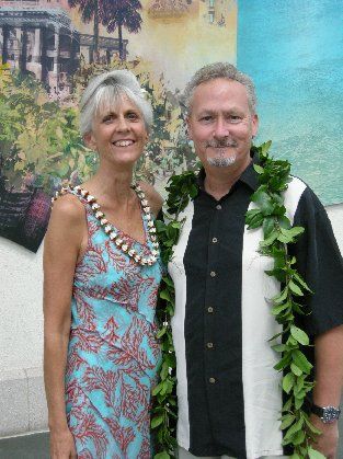 Gregg & Lou Ann outside of the Kalakaua Ballroom
