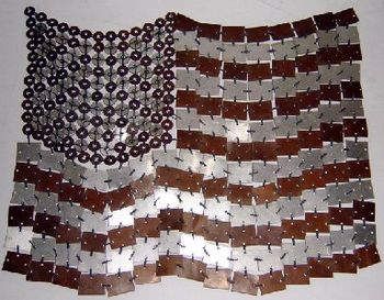 "Impervious Flag", Copper, Steel and Aluminum, Billy X. Curmano
