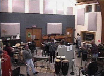 Video still: The New X Art Ensemble recording "Trios & Duets"
