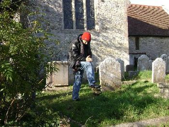 looking down at my great grandparents grave, islr of wight
