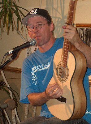 Handmade Guitar, made by pal Matt Hayden, used wood from Niles!
