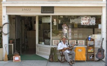 Mike Pickin At His Shop
