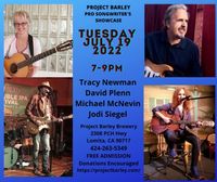 Songwriter Showcase w/ Michael McNevin, Tracy Newman, David Plenn, & Jodi Siegel.