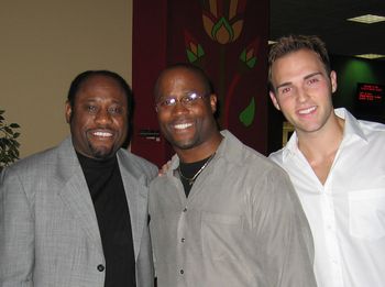 Me with author and pastor Myles Monroe and Joel Wilbur
