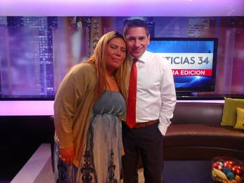 con Alejandro Mendoza de Primera Edición Univisión 34
