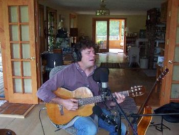 Patrick Fitzsimmons recording session for Acoustic Harmony Presents

