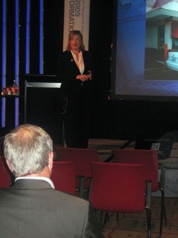 Presenting in Copenhagen, Denmark, 2009
