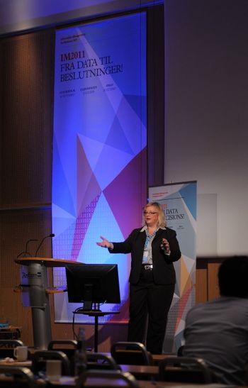 Presenting at a conference in Oslo Norway 2011
