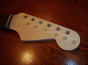 The classic Stratocaster headstock shape has been restored
