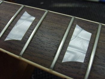 After a final polish of the frets, fresh strings will go on, and this Les Paul Classic is looking truly 'classic'.
