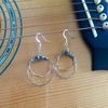 Callaghan Guitar String Silver Earrings