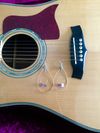 Callaghan Guitar String/ Amethyst Silver Earrings